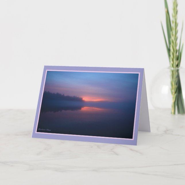 Walden Pond sunset Card (Front)