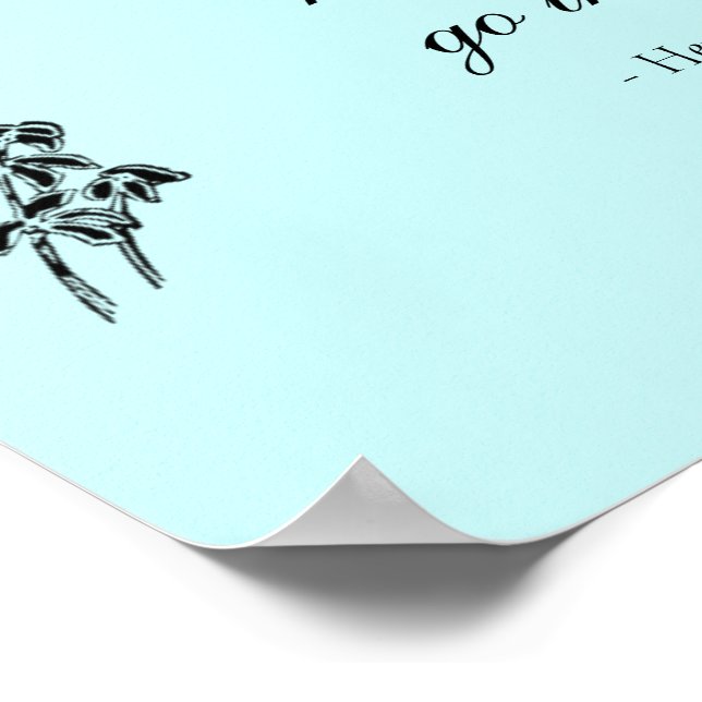 Walden Quote, "Never look back" Poster (Corner)