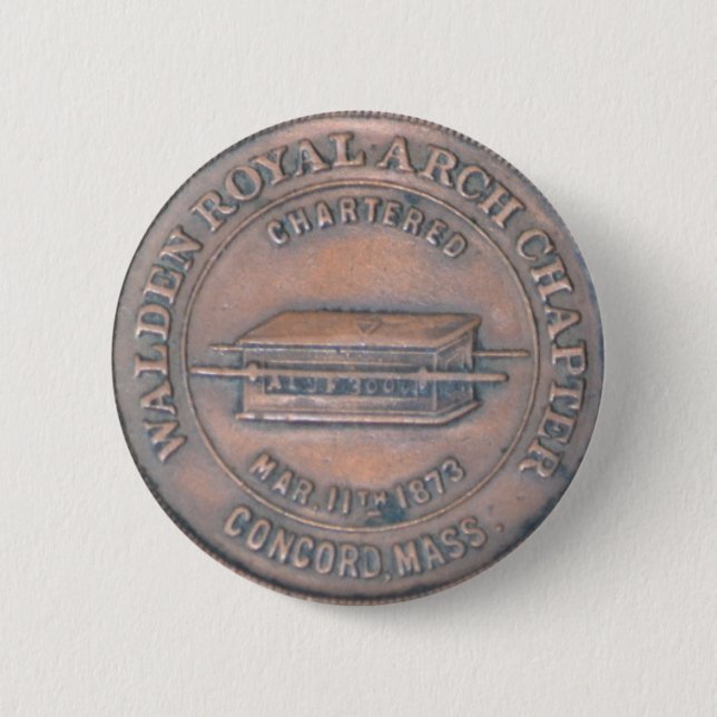 Walden Royal Arch Masonic Button (Front)