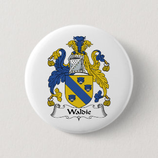 Waldie Family Crest Pinback Button