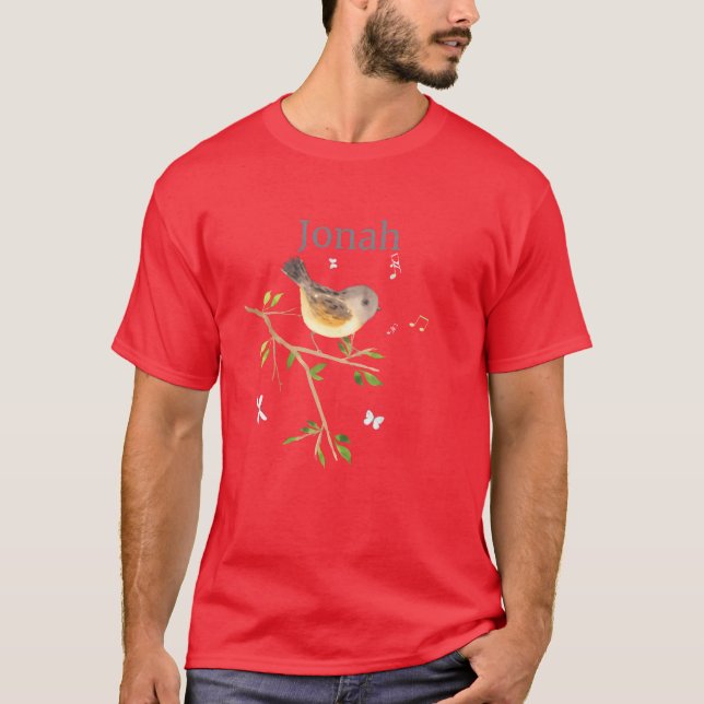 Waldier Bird Name Jonah funny T-Shirt (Front)