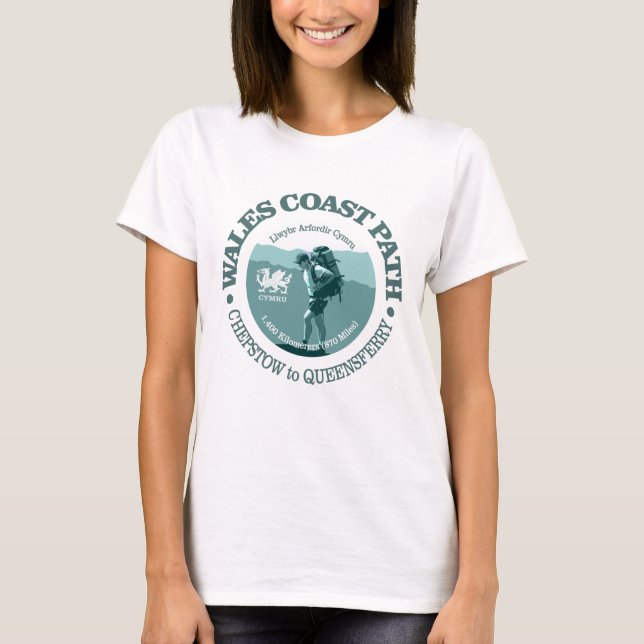Wale Coast Path (T) T-Shirt (Front)