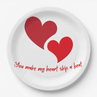 Walentines Day Design Paper Plates