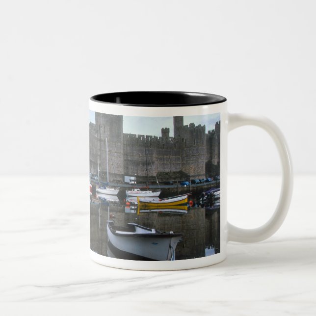 Wales, Caernarfon castle, one of Edward's Two-Tone Coffee Mug (Right)