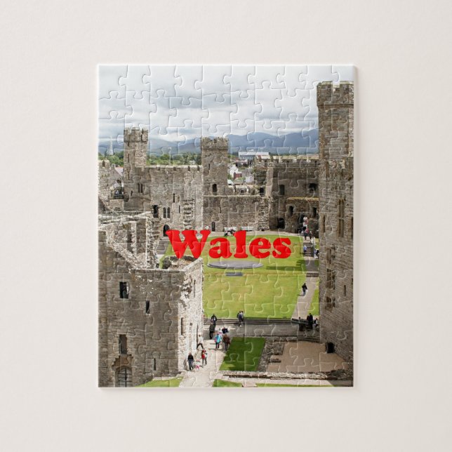 Wales: Caernarfon Castle, United Kingdom Jigsaw Puzzle (Vertical)