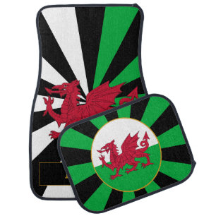 Wales Car Floor Mat & Welsh Flag / Patriots Cymru