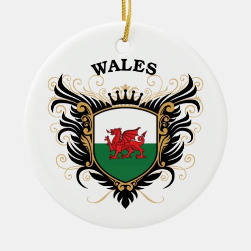 Wales Ceramic Ornament