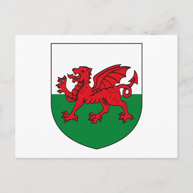 Wales Coat of Arms Postcard (Front)