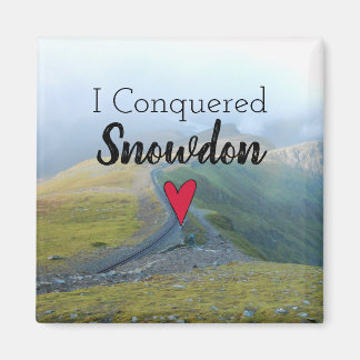 Wales Conquered Snowdon Landscape Welsh Railway Magnet