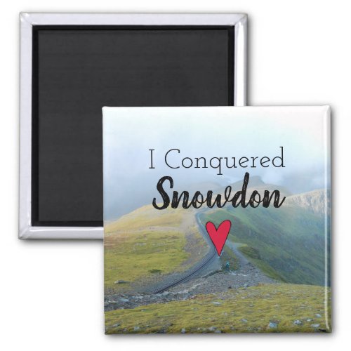 Wales Conquered Snowdon Landscape Welsh Railway Magnet