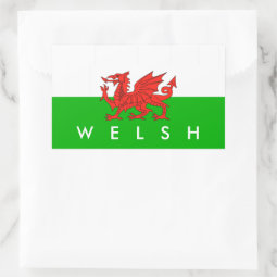 wales country flag british nation welsh symbol rectangular sticker | Zazzle