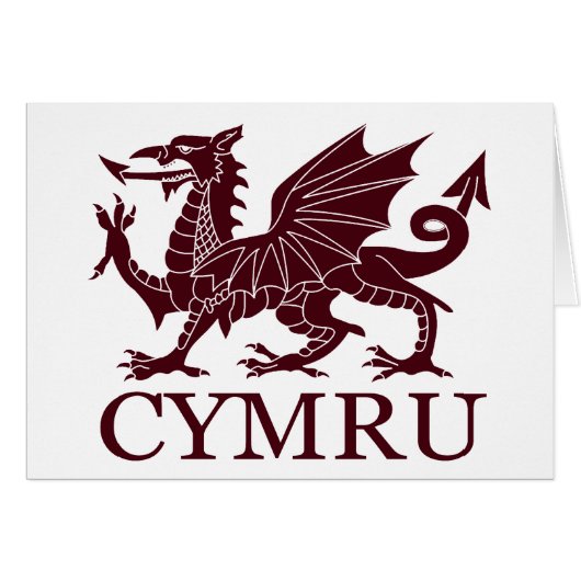 Wales CYMRU Cards (Front Horizontal)
