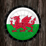 Wales Dartboard & Welsh Flag darts / game board<br><div class="desc">Dartboard: Wales & Welsh flag darts,  family fun games - love my country,  summer games,  holiday,  fathers day,  birthday party,  college students / sports fans</div>