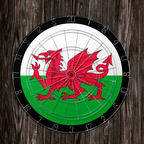 Wales Dartboard  Welsh Flag darts  game board