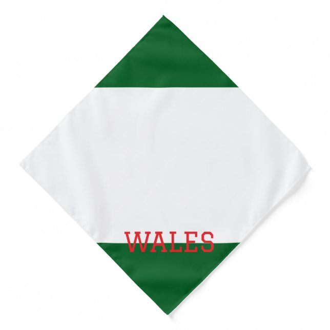 Wales Dog Bandana  (Front)