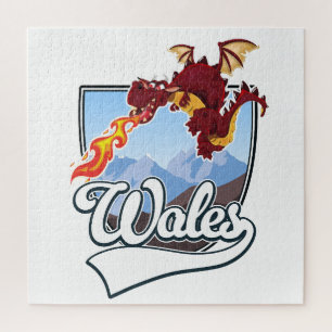 Wales Dragon logo Jigsaw Puzzle