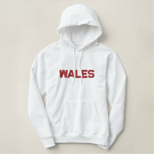 WALES Embroidered Patriotic Hoodie