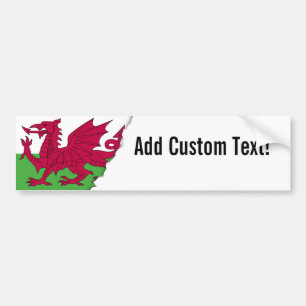 Wales Flag Bumper Sticker