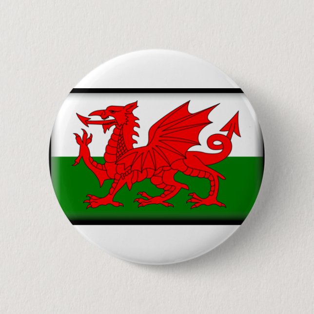 Wales Flag Button (Front)
