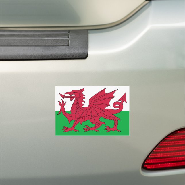 wales flag car magnet (In Situ)