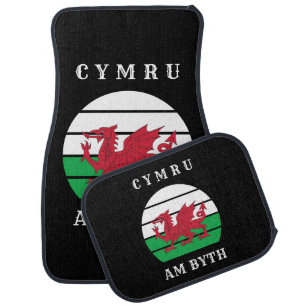 Wales Flag Cymru Am Byth Proud To Be Welsh Car Floor Mat