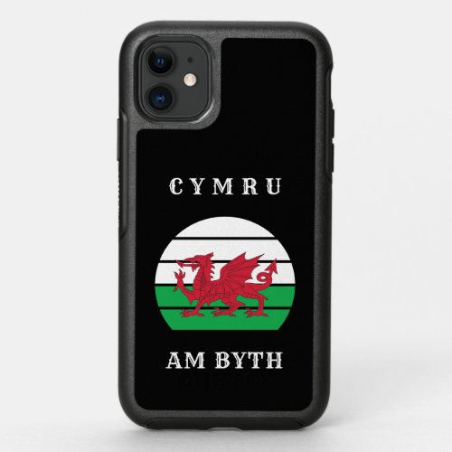 Wales Flag Cymru Am Byth Proud To Be Welsh OtterBox Symmetry iPhone 11 Case