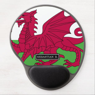 Wales Flag Gel Mouse Pad