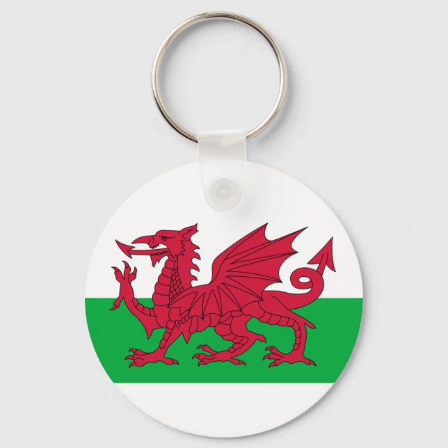 wales flag keychain (Front)