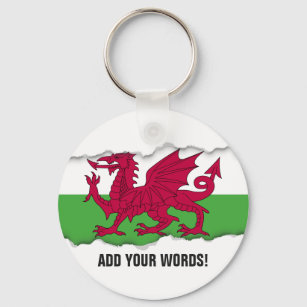 Wales Flag Keychain
