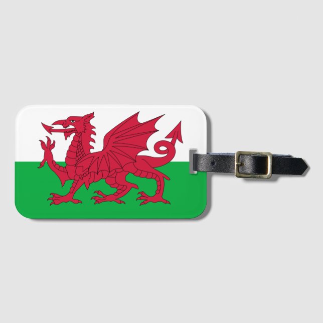 Wales flag Luggage Tag (Front Horizontal)