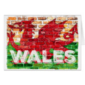Wales Flag on Brick (Front Horizontal)