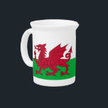 Wales Flag Pitcher<br><div class="desc">Add a touch of Welsh pride to your tableware with our exclusive pitcher featuring the flag of Wales! Crafted with meticulous attention to detail, this pitcher is more than just a beverage container; it’s a celebration of Wales’s rich heritage and cultural pride. The elegant design prominently displays the iconic Red...</div>