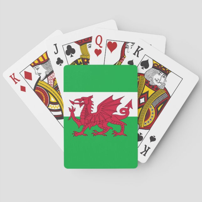 wales flag poker cards (Back)