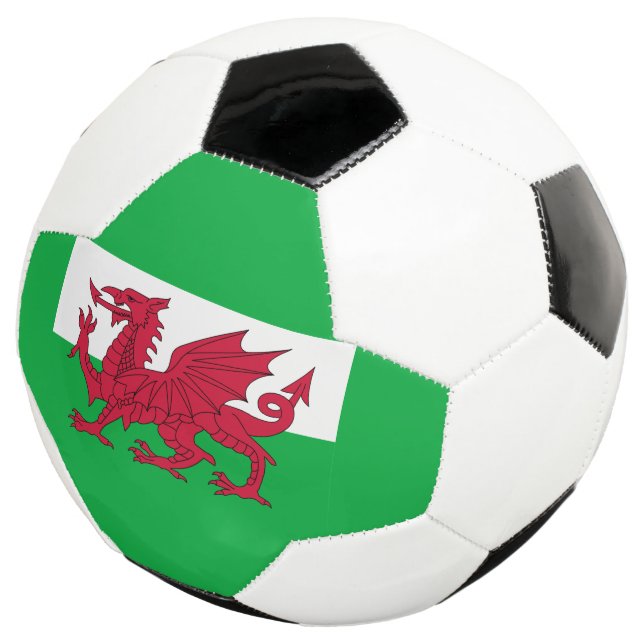 wales flag soccer ball (Three Quarter)
