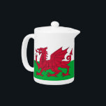 Wales Flag Teapot<br><div class="desc">Elegant Teapot with Flag of Wales. This product its customizable.</div>