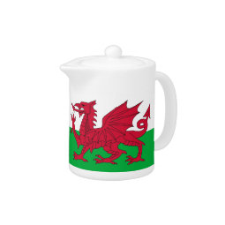 Wales Flag Teapot | Zazzle