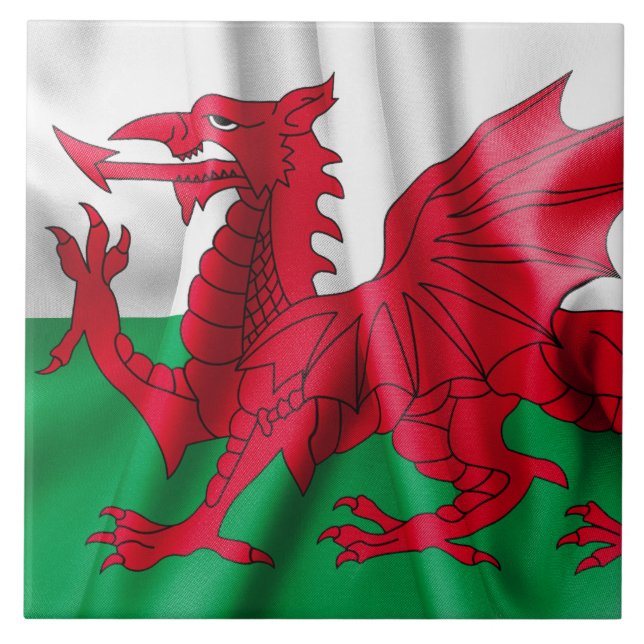 Wales Flag Tile (Front)