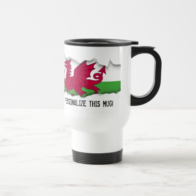 Wales Flag Travel Mug (Right)
