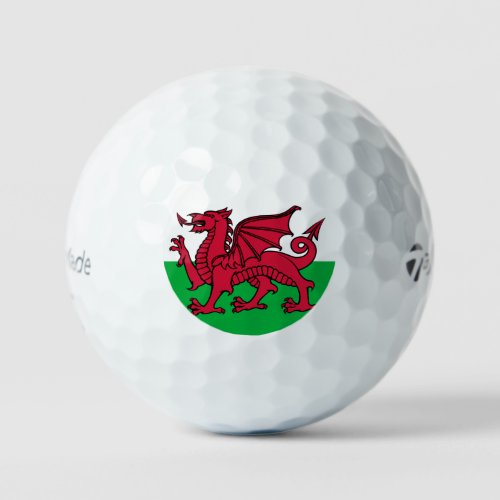 Wales Flag Welsh Football Soccer Patriotic Travel Golf Balls