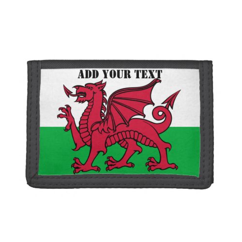 Wales Flag Welsh Football Soccer Trifold Wallet