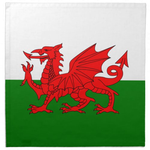  Wales flag Welsh red dragon Napkin