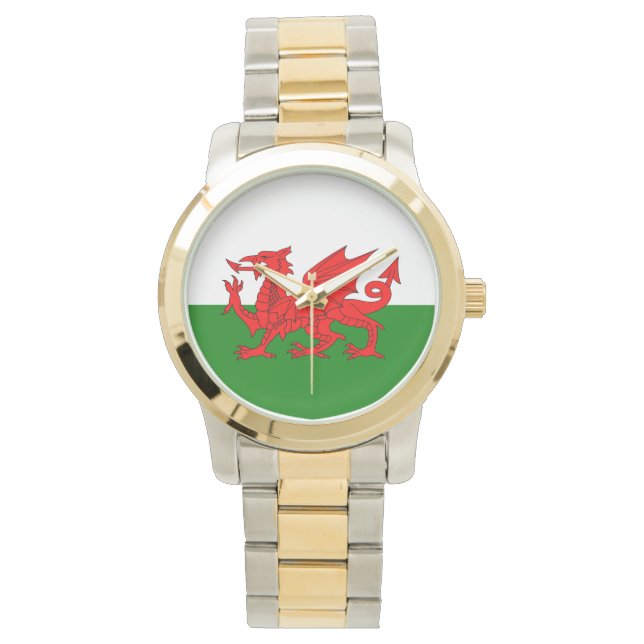  Wales flag Welsh red dragon Watch (Front)