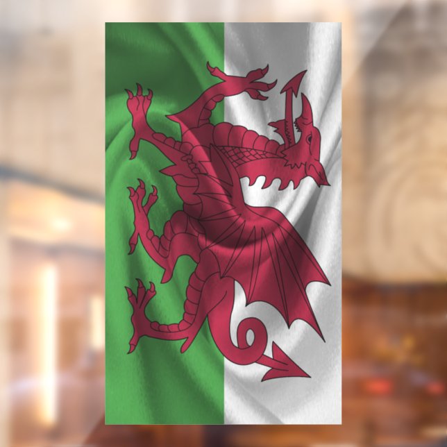 Wales Flag Window Cling (Sheet 2)