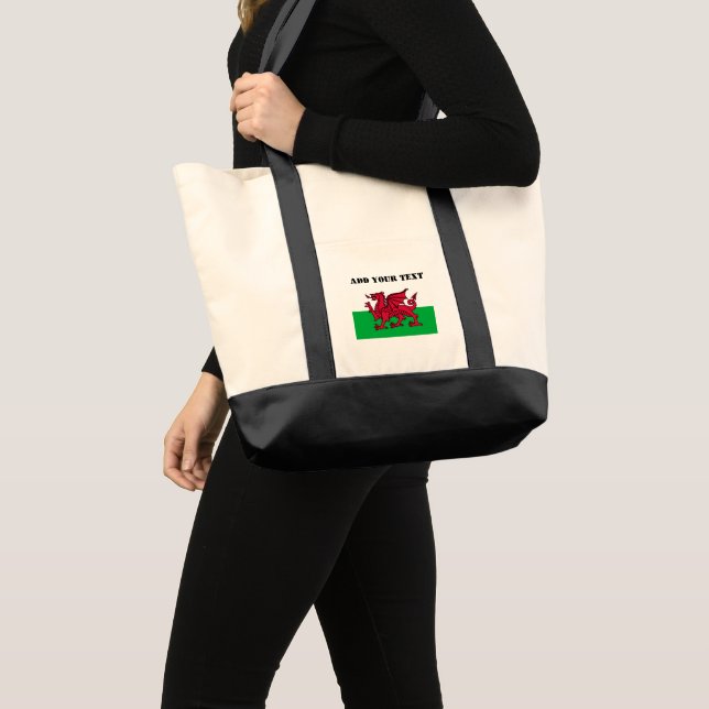 Wales Flag World Cup 2022 Football Soccer Tote Bag (Front (Product))