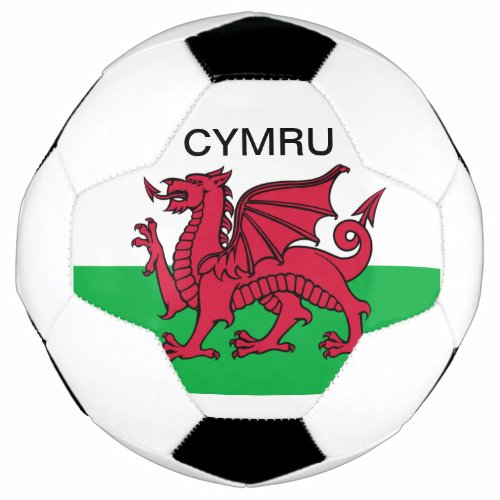 Wales Flag World Cup 2022 Red dragon Cymru Soccer Ball