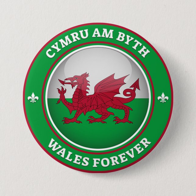 Wales Forever Button (Front)