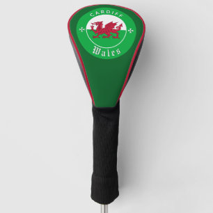 Wales Golfing, Covers, Cardiff, Welsh Flag Golf Head Cover