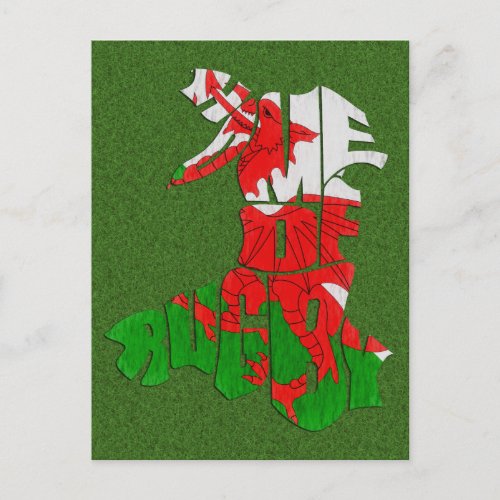 Wales Home of Rugby Postcard
