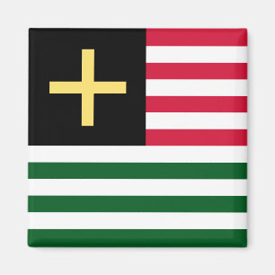 Wales Magnet - Cross & Stripes