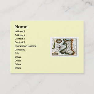 Wales Map and/or Flag Business Card